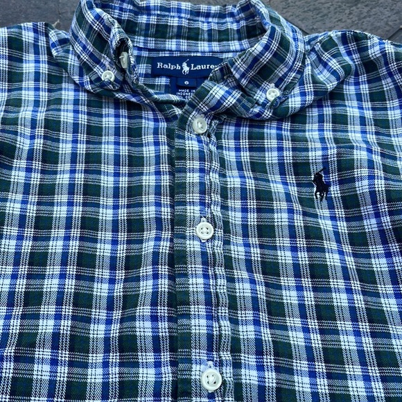 Ralph Lauren Boy’s Size 6 Plaid Cotton Shirt